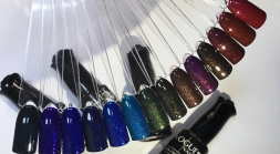 VOGUE NAILS   Гель-лак с блестками  10мл  ГЛАМУРНОЕ БОРДО