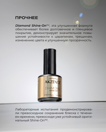 LUXIO   Top DIAMOND SHINE-ON   15мл   Топ глянцевый без л/с
