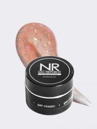 NAIL REPUBLIC   Гель  для моделирования самовыравнивающийся с хлопьями Юки   Gel   GLAM   #230   15г