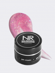 NAIL REPUBLIC   Гель  для моделирования самовыравнивающийся с хлопьями Юки   Gel   GLAM   #232   15г