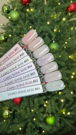 ONE NAIL   Gel   CAMO SHINE   #02   15мл (флакон)   Гель моделирующий с хлопьями Юки