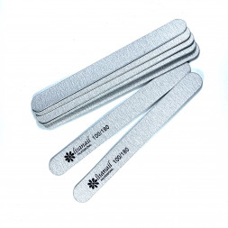 LISA NAIL   Пилка прямая МИНИ на дереве   13см  100/180   (50шт)   [30]