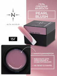 ALTA NIVELO   Гель для моделирования с микрошиммером   15г   Gel Black   PEARL BLUSH