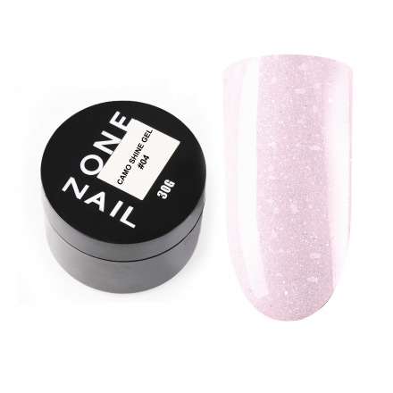 ONE NAIL   Гель моделирующий с хлопьями Юки   Gel   CAMO SHINE   #04   30г