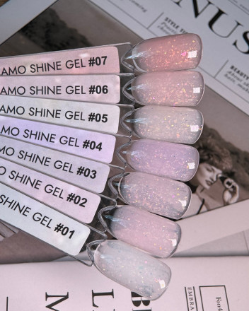 ONE NAIL   Гель моделирующий с хлопьями Юки   Gel   CAMO SHINE   #05   30г