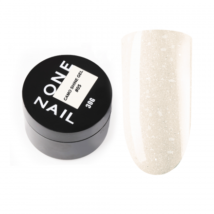 ONE NAIL   Гель моделирующий с хлопьями Юки   Gel   CAMO SHINE   #05   30г