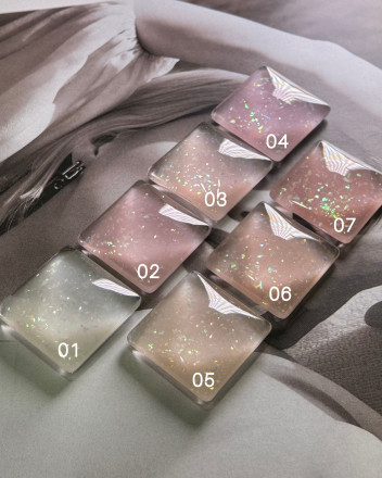 ONE NAIL   Гель моделирующий с хлопьями Юки   Gel   CAMO SHINE   #06   30г