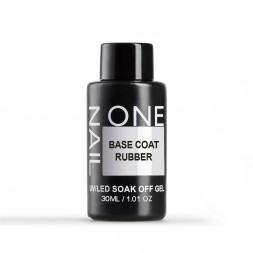 ONE NAIL   База прозрачная   RUBBER base  (бутылка)   30мл