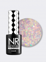 NAIL REPUBLIC   Гель-лак со слюдой   10мл   Opal Ocean   #1071