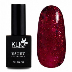 KLIO  Гель-лак  ESTET COLLECTION  10мл  №300  Красные с шиммером