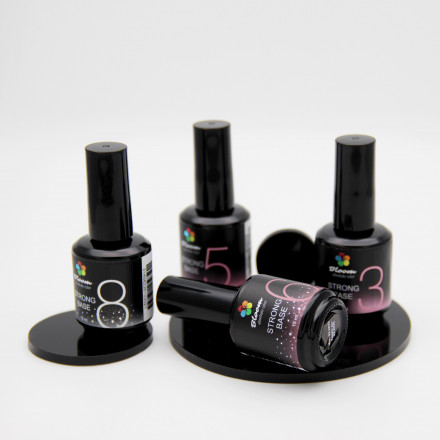 BLOOM   Base Strong COVER   #08   15мл   База камуфлирующая жесткая с шиммером молочная