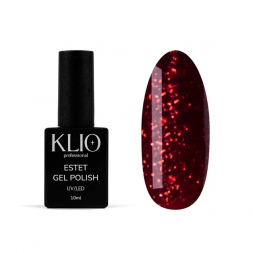 KLIO  Гель-лак  ESTET COLLECTION  10мл  №301  Красные с шиммером