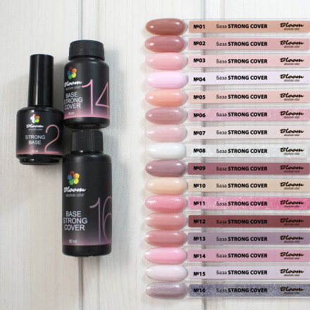 BLOOM   Base Strong COVER   #09   15мл   База камуфлирующая жесткая