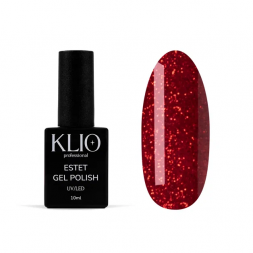 KLIO  Гель-лак  ESTET COLLECTION  10мл  №302  Красные с шиммером