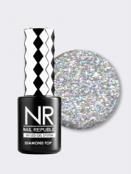 NAIL REPUBLIC   Топ глянцевый с шиммером без л/с   10мл   Top   DIAMOND   #06