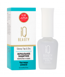 IQ BEAUTY   Зеркальное защитное покрытие и сушка   12,5мл   GLOSSY TOP &amp; DRY